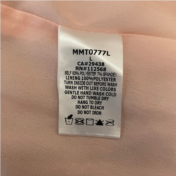 Miss Me Womens Pink Metallic Cold Shoulder Ruffle Blouse MMT0777L Large NWT - Picture 4 of 10